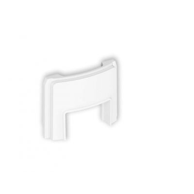 Zaślepka z wpustem do korytka 25x15mm do puszki natynkowej pojedynczej ZAPUO-3 biały KARLIK (ZAPUO-3)